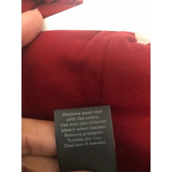 Red Sherpa Jacket with Hoodie Size Large Full Zip Pockets NWT Unisex - Picture 4 of 7